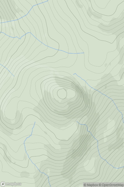 Thumbnail image for The Saddle [Loch Fyne to Bute and the Firth of Clyde] showing contour plot for surrounding peak